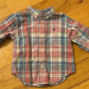 Ralph Lauren Kids Plaid Shirt - Pink, Green, Blue